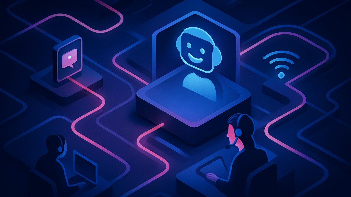 Call center Helper Webinar Highlights Accelerating AI Adoption in Contact Centers editorial illustration