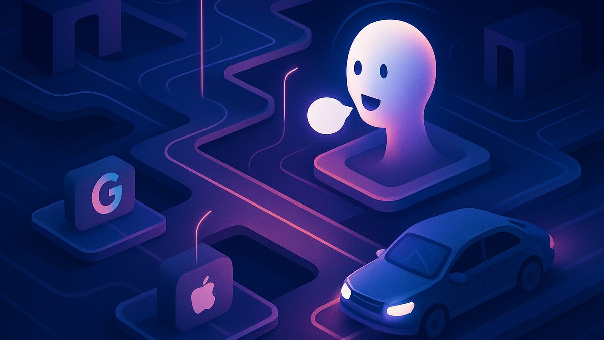 Google Brings Conversational Gemini AI Navigation to Apple CarPlay editorial illustration