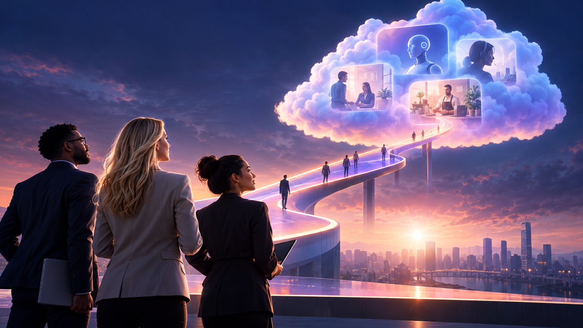 Microsoft Achieves 10 Quarters of Record Revenue Thanks to Azure and AI Growth editorial illustration