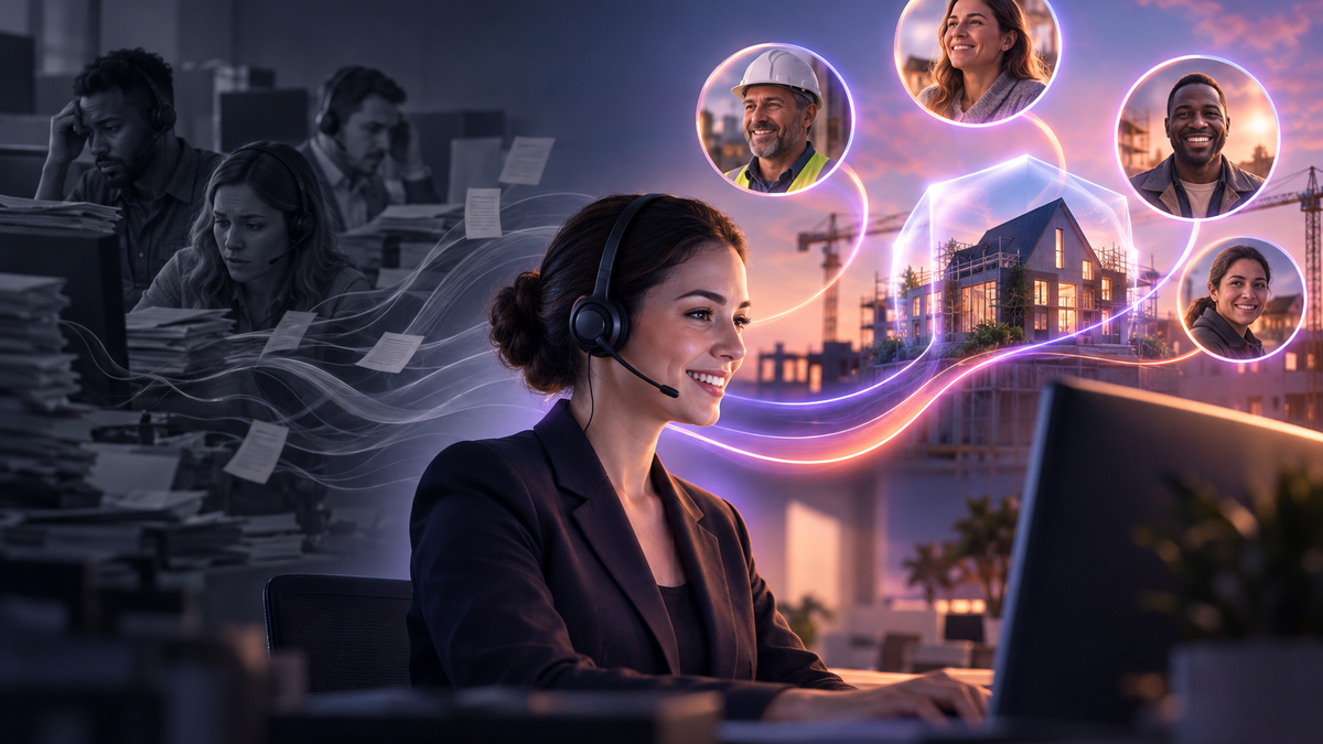 Premier Guarantee Transforms Customer Experience With 8×8 editorial illustration
