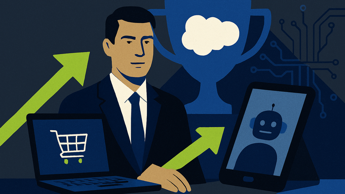 Salesforce Named a Leader in 2026 Gartner Magic Quadrant for Digital Commerce for the 11th Consecutive Year editorial illustration
